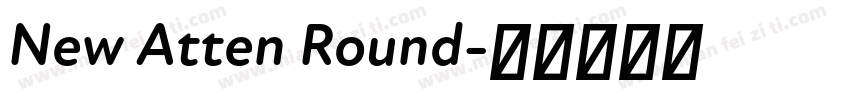 New Atten Round字体转换